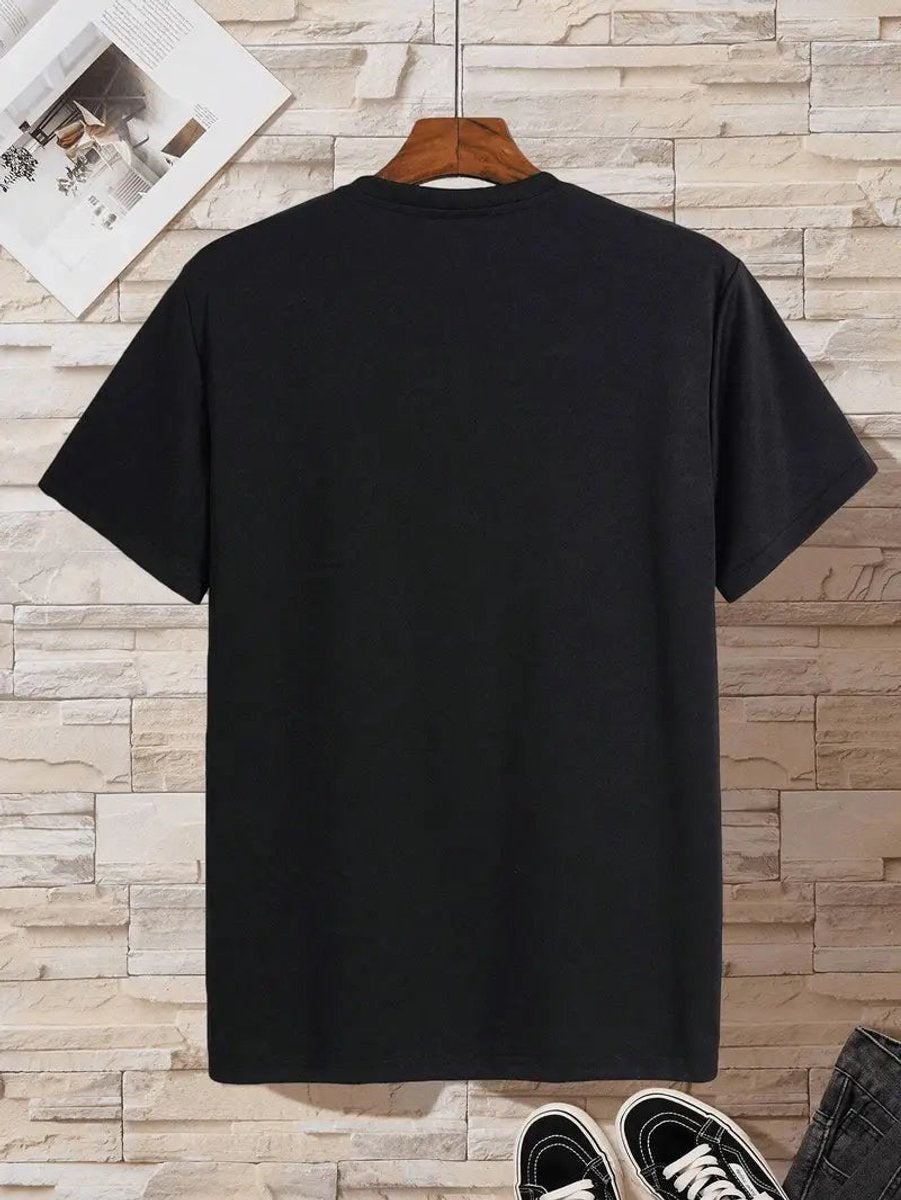 Mens Slim-Fit V-Neck Short-Sleeve T-Shirt Casual Henley Long-Sleeve Style Top