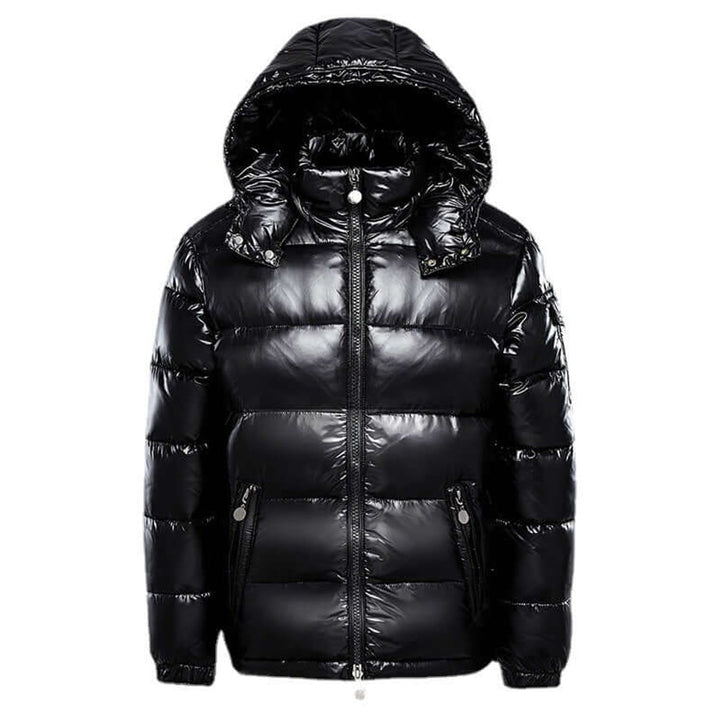 Men's Slim Fit Waterproof Jacket Hooded Puffer Coat