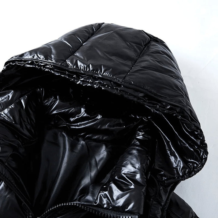 Men's Slim Fit Waterproof Jacket Hooded Puffer Coat