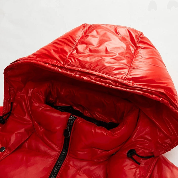 Men's Slim Fit Waterproof Jacket Hooded Puffer Coat