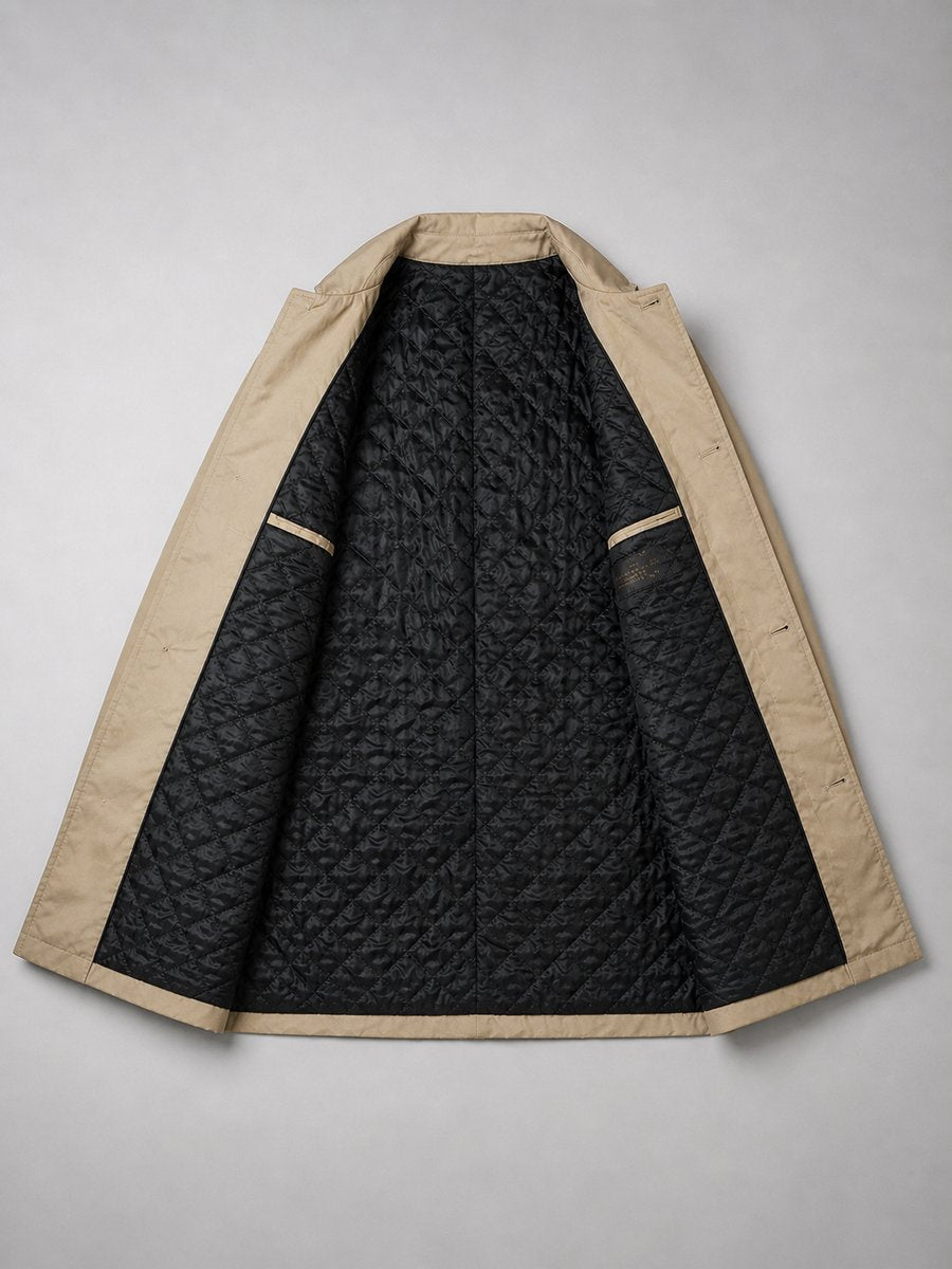 Men's Tailored Longline Waterproof Jacket Smart Coat