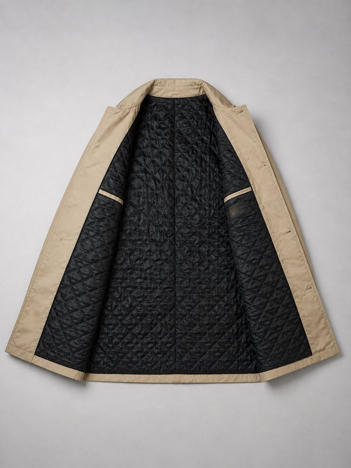 Men's Tailored Longline Waterproof Jacket Smart Coat