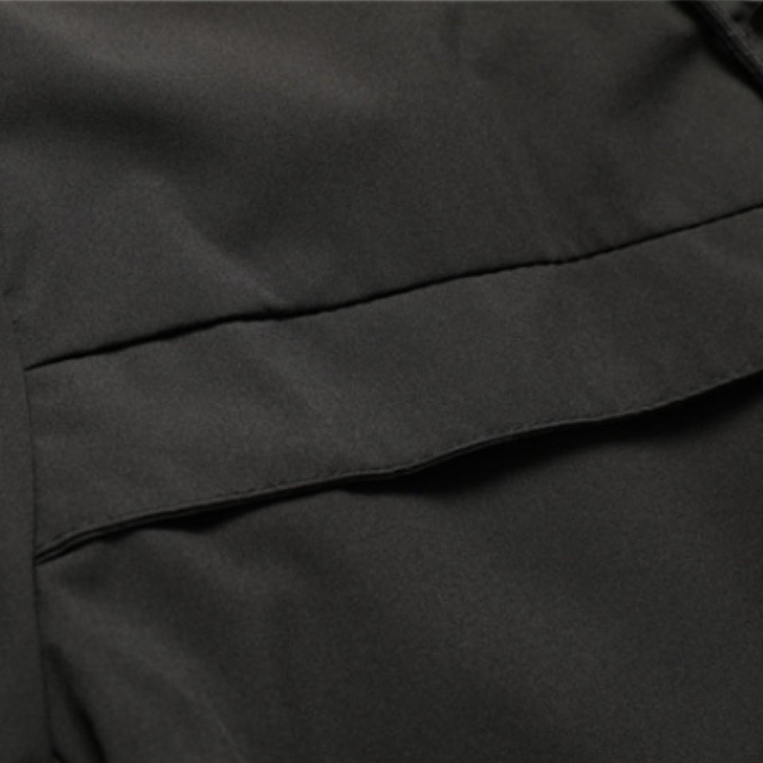 Men's Waterproof Hooded Jacket Adjustable Drawstring Outdoor Coat