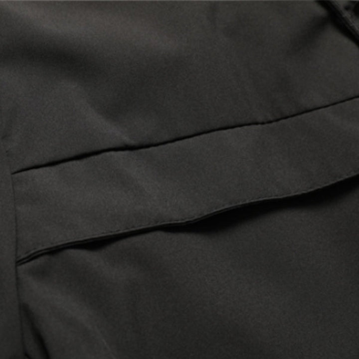 Men's Waterproof Hooded Jacket Adjustable Drawstring Outdoor Coat