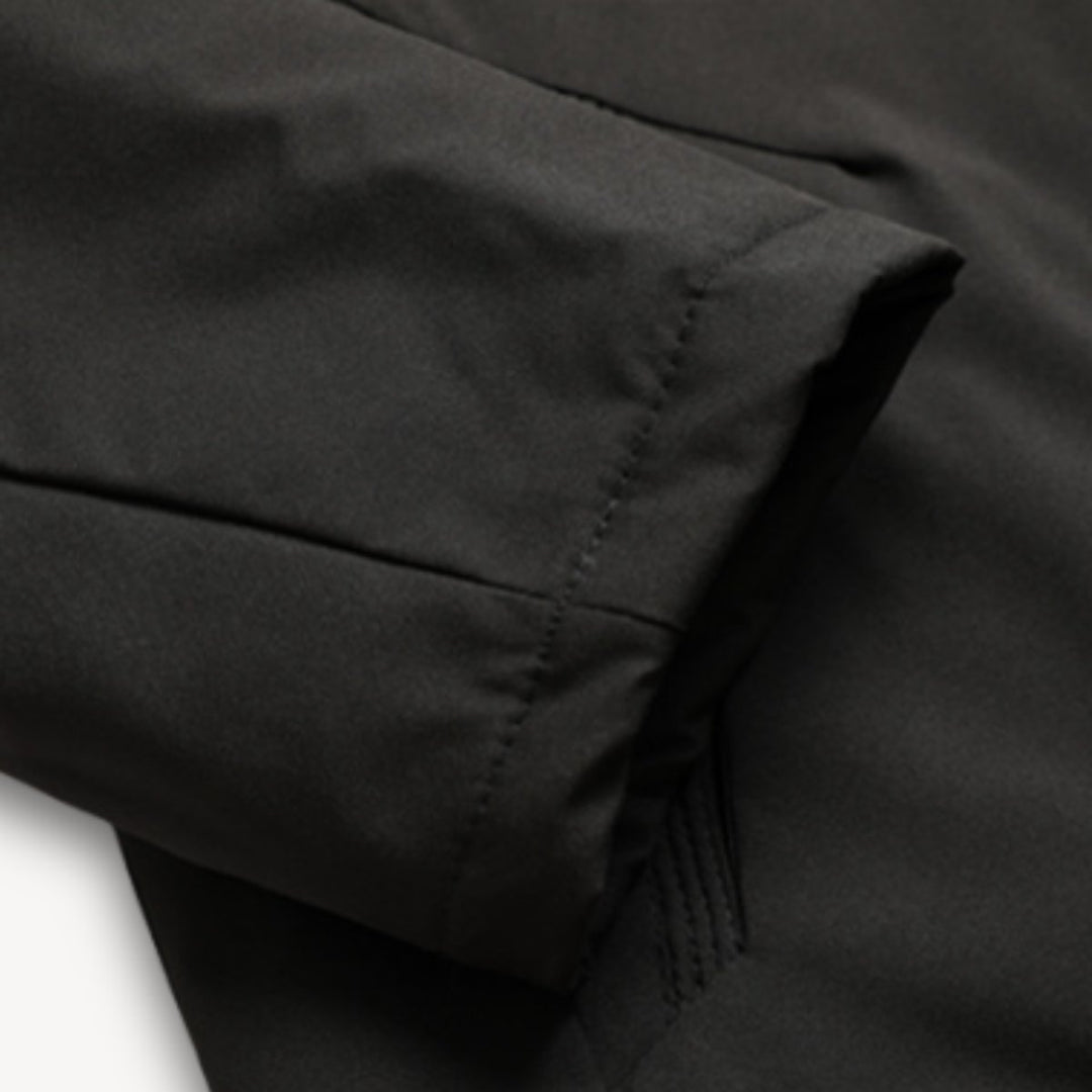 Men's Waterproof Hooded Jacket Adjustable Drawstring Outdoor Coat