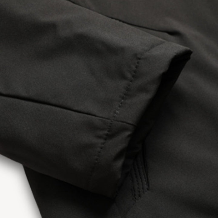 Men's Waterproof Hooded Jacket Adjustable Drawstring Outdoor Coat