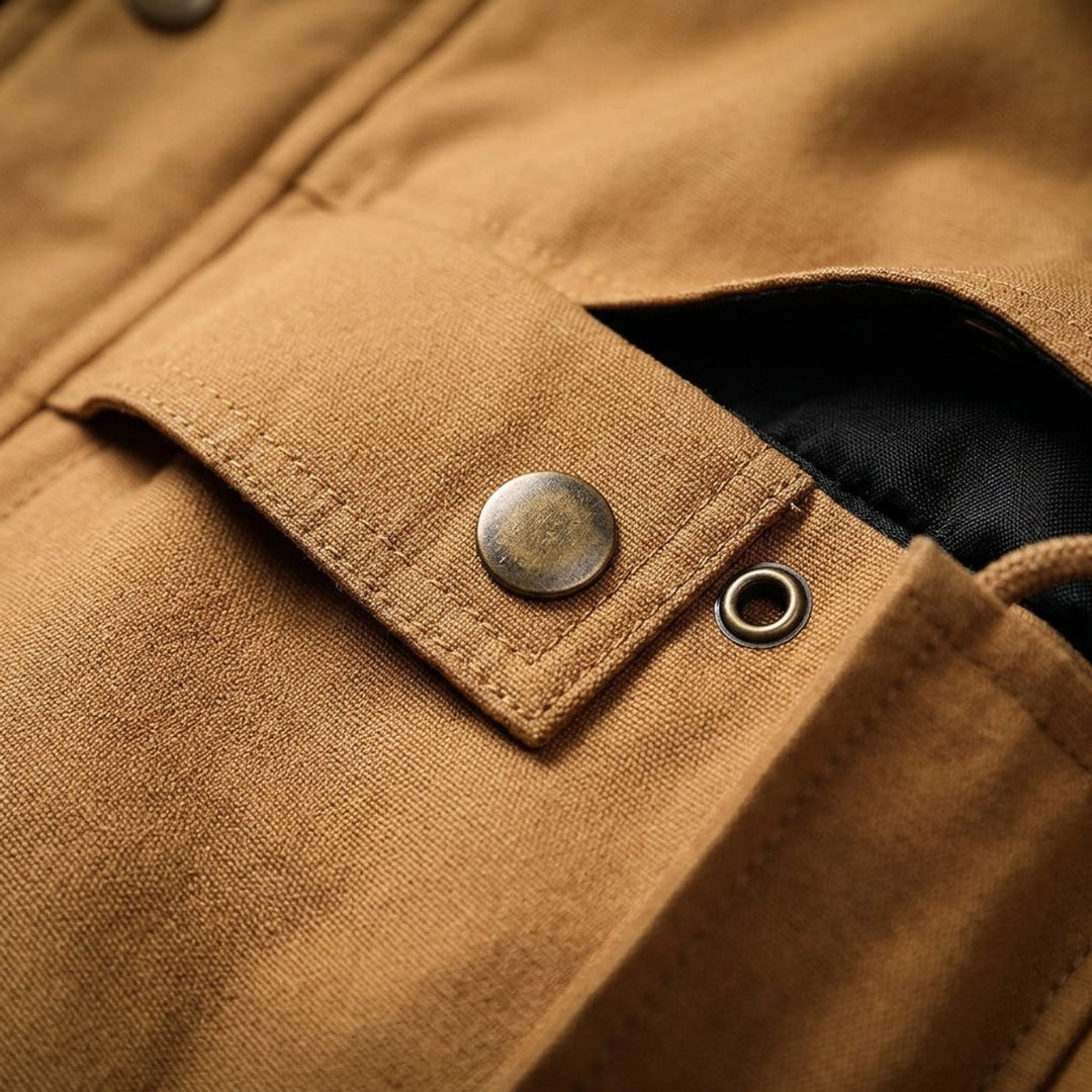Men's Waterproof Hooded Multi-Pocket Cargo Jacket