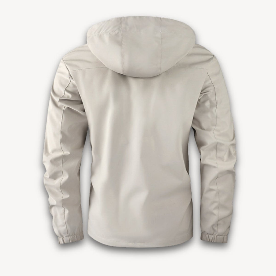 Men's Waterproof Hooded Multi-Pocket Insulated Jacket