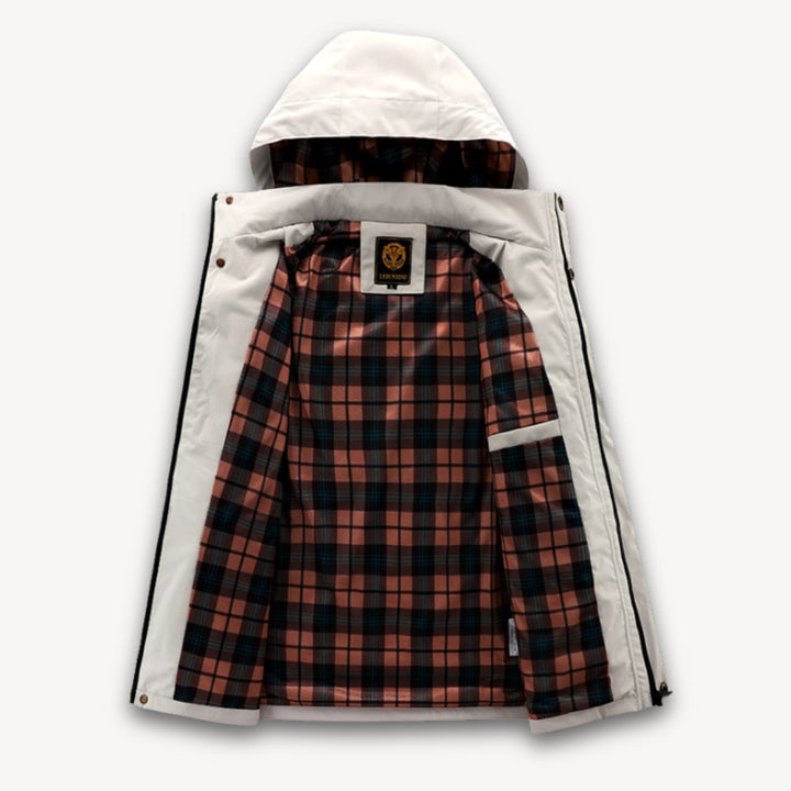 Men's Waterproof Hooded Multi-Pocket Insulated Jacket