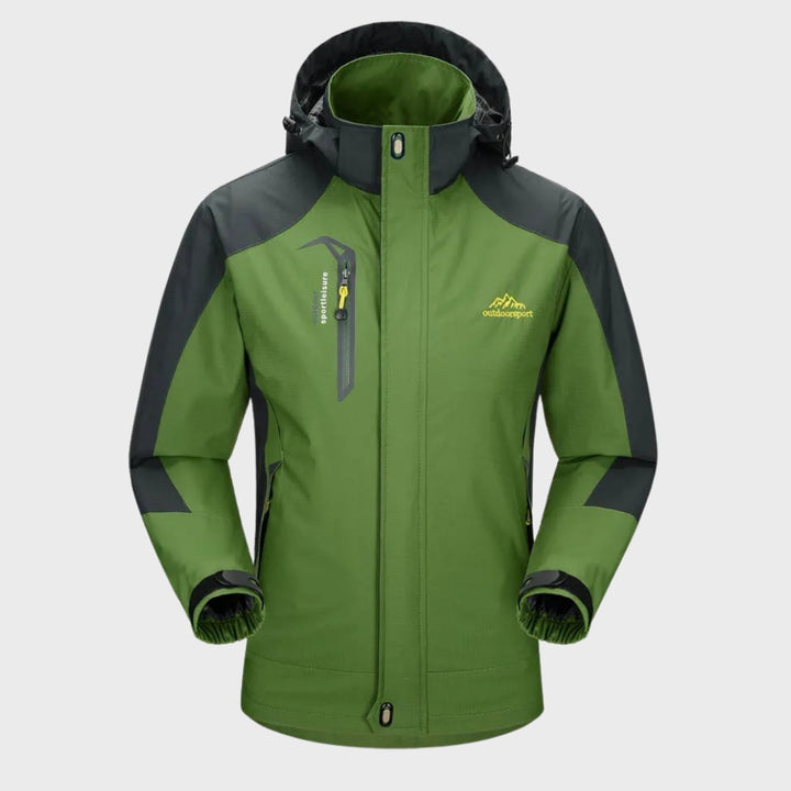 Men's Waterproof Hooded Outdoor Jacket Windproof All-Season Coat