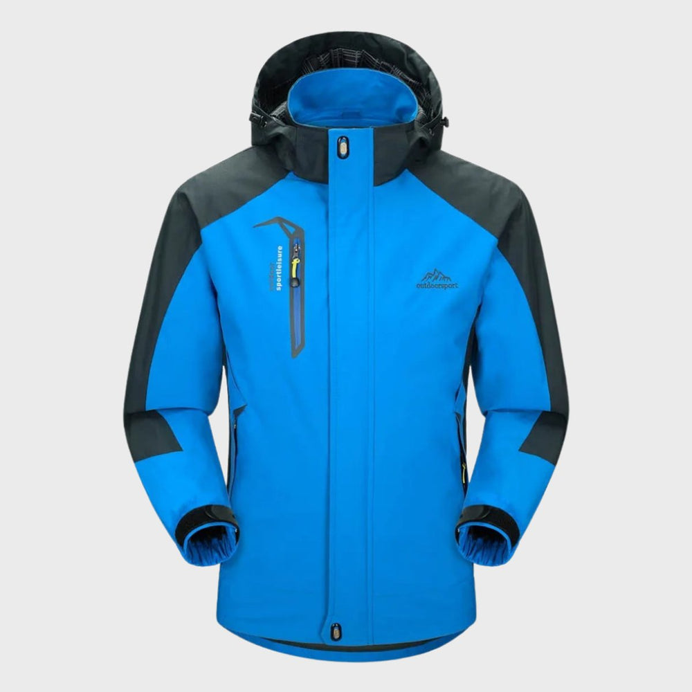 Men's Waterproof Hooded Outdoor Jacket Windproof All-Season Coat