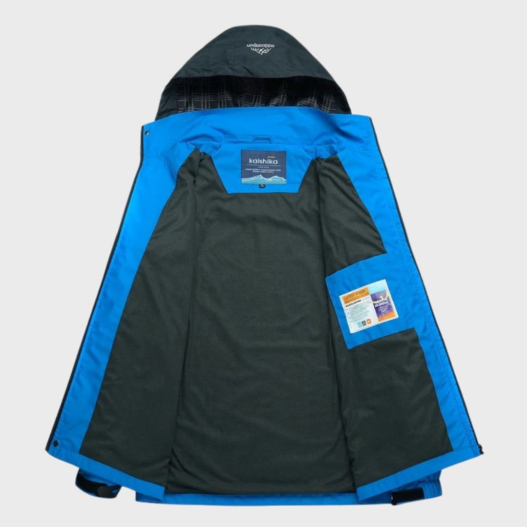 Men's Waterproof Hooded Outdoor Jacket Windproof All-Season Coat