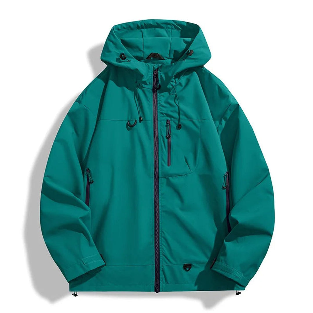 Men's Waterproof Hooded Outdoor Shell Jacket