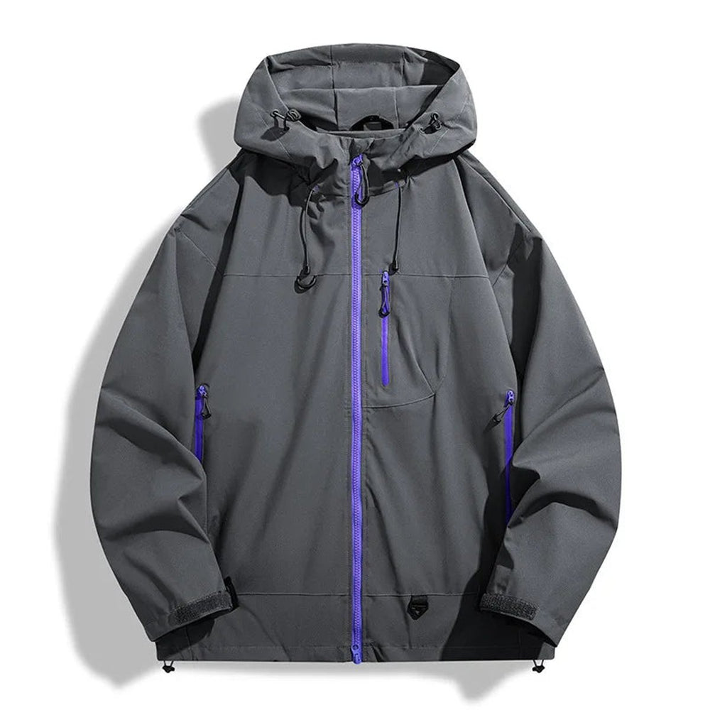 Men's Waterproof Hooded Outdoor Shell Jacket