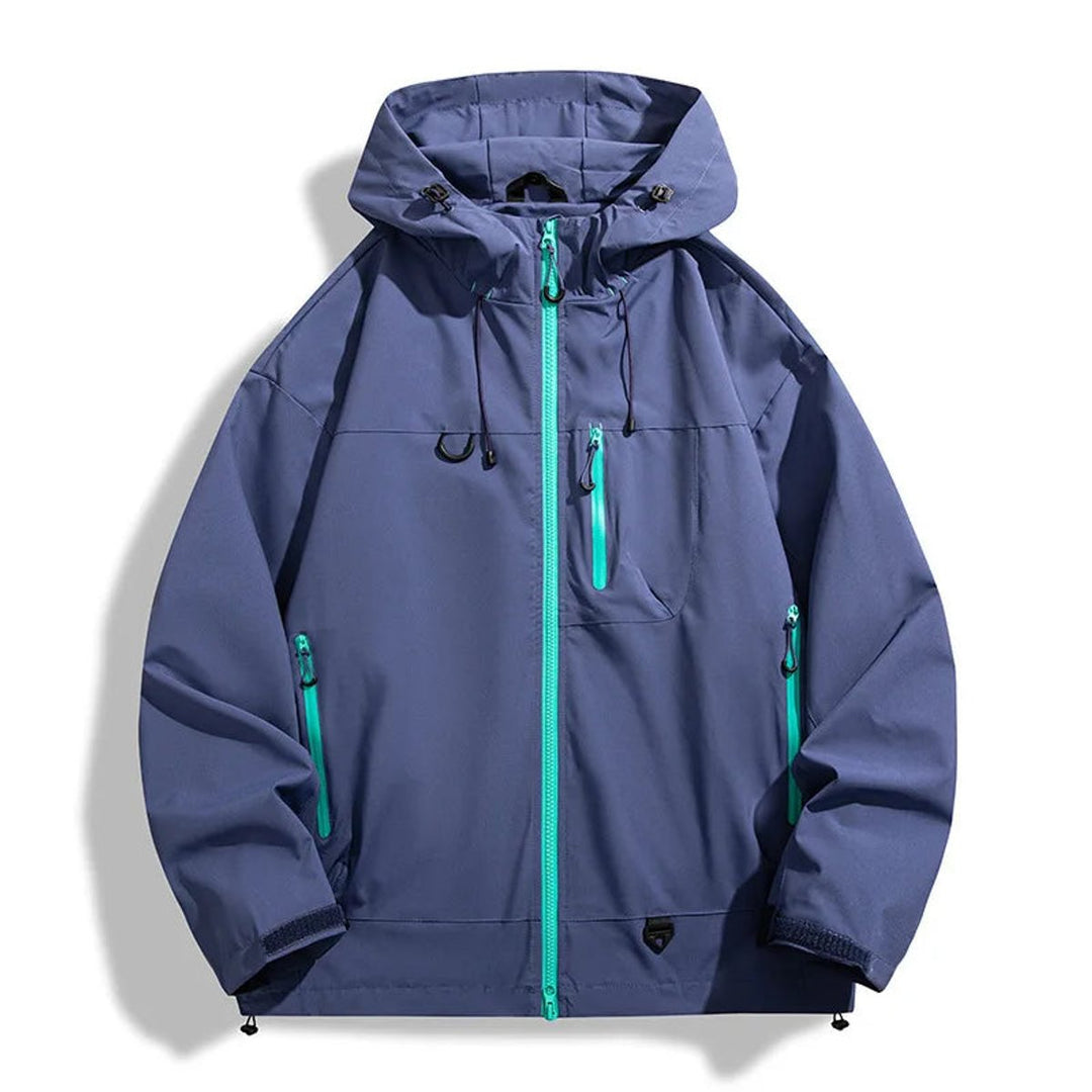 Men's Waterproof Hooded Outdoor Shell Jacket