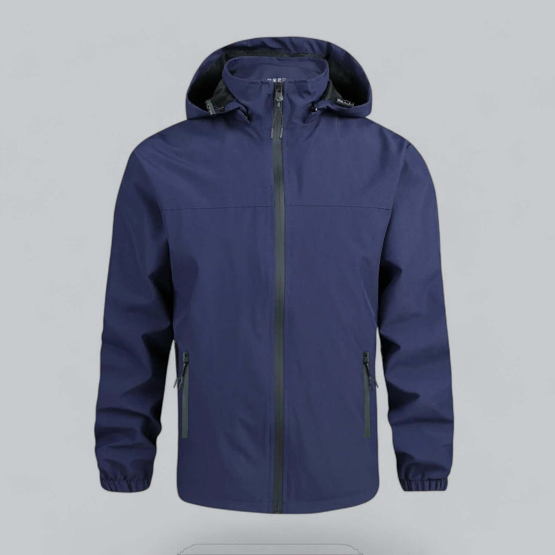 Men's Waterproof Hooded Windproof Jacket Lightweight Outerwear