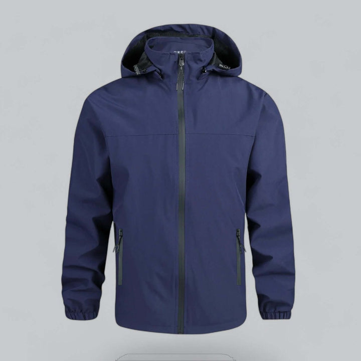 Men's Waterproof Hooded Windproof Jacket Lightweight Outerwear