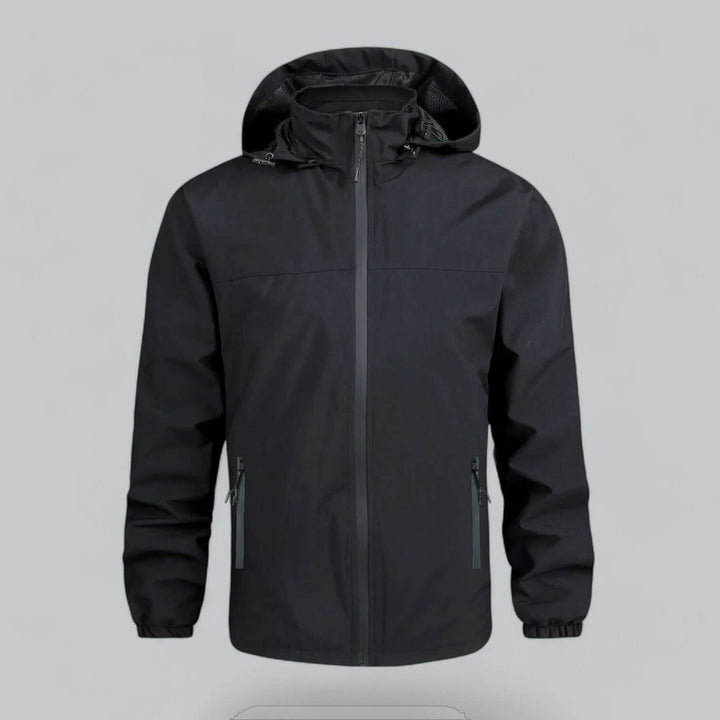 Men's Waterproof Hooded Windproof Jacket Lightweight Outerwear