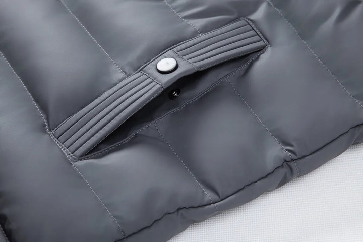 Mens Waterproof Hybrid Down Hooded Puffer Bomber Jacket