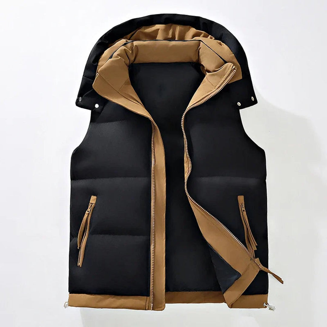 Men's Waterproof Insulated Hooded Puffer Gilet Vest