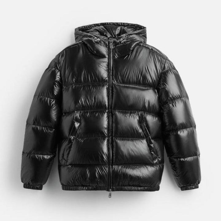 Men's Waterproof Quilted Hooded Puffer Jacket