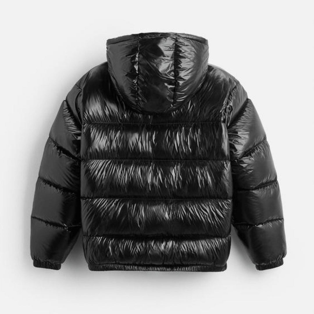 Men's Waterproof Quilted Hooded Puffer Jacket