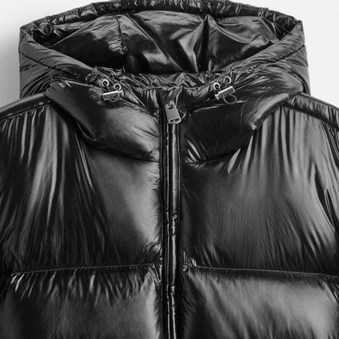 Men's Waterproof Quilted Hooded Puffer Jacket
