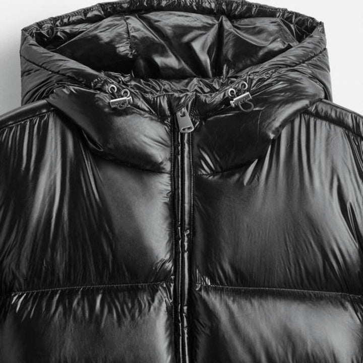 Men's Waterproof Quilted Hooded Puffer Jacket