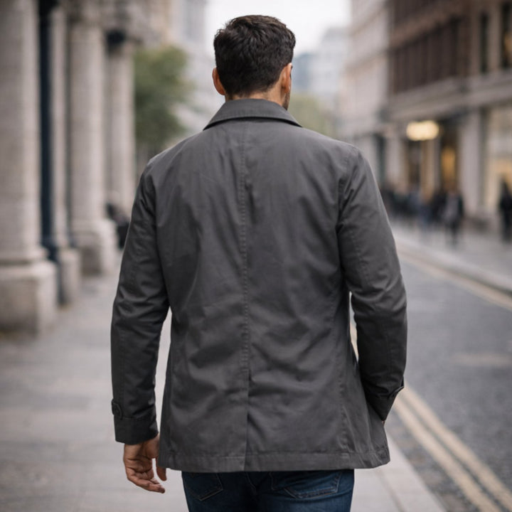 Men's Waterproof Relaxed-Fit Weather-Resistant Overcoat