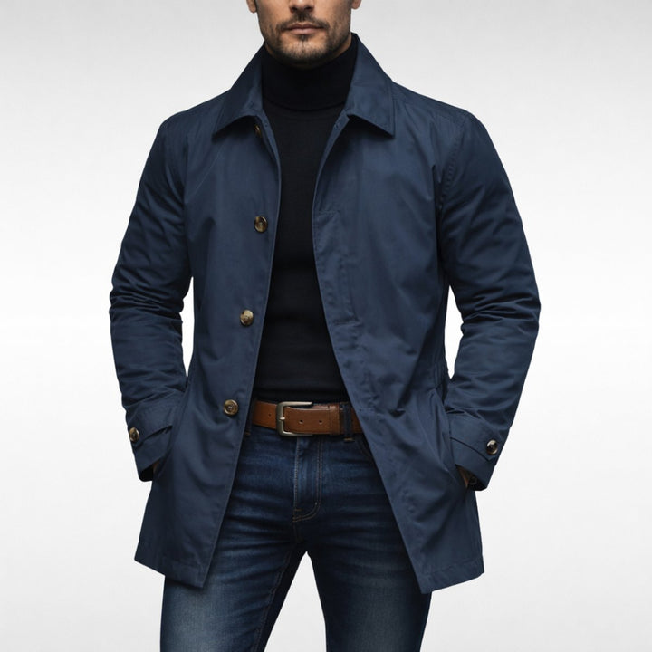 Men's Waterproof Relaxed-Fit Weather-Resistant Overcoat