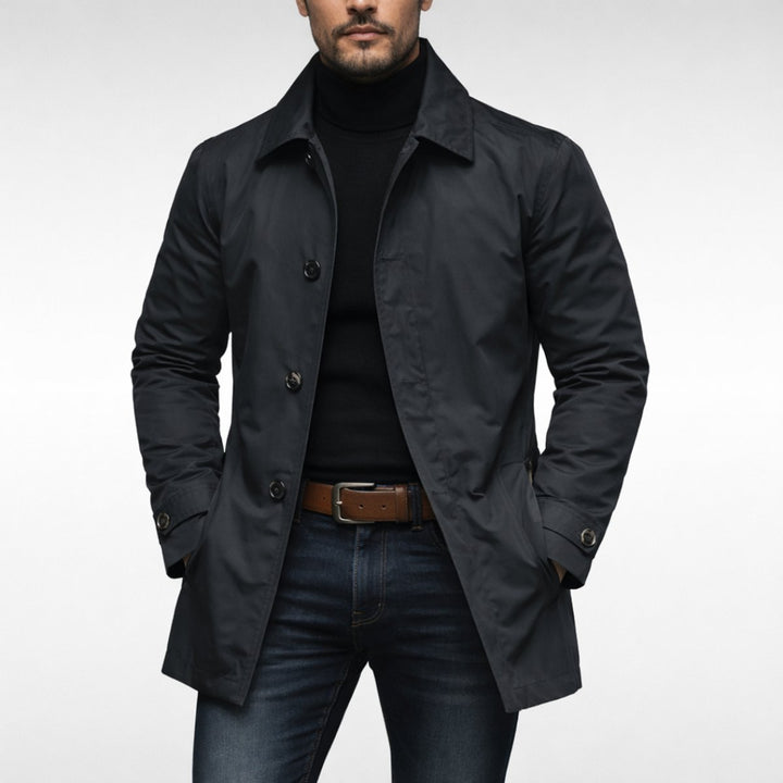 Men's Waterproof Relaxed-Fit Weather-Resistant Overcoat