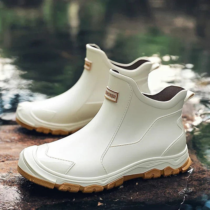 Men's Waterproof Slip-On Chelsea Ankle Boots All-Terrain - Beige