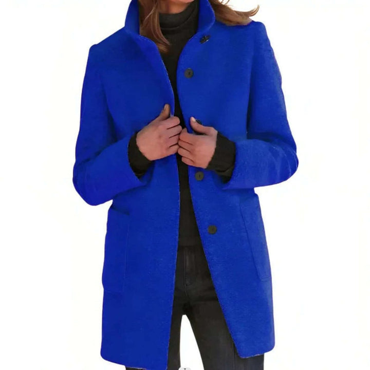 Men's Wool-Blend Longline Overcoat Tailored Mens Jacket