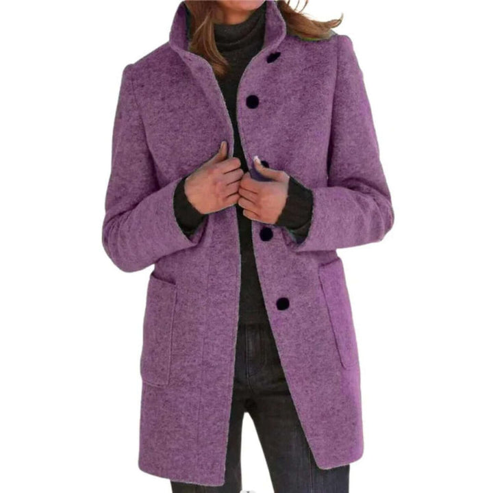 Men's Wool-Blend Longline Overcoat Tailored Mens Jacket
