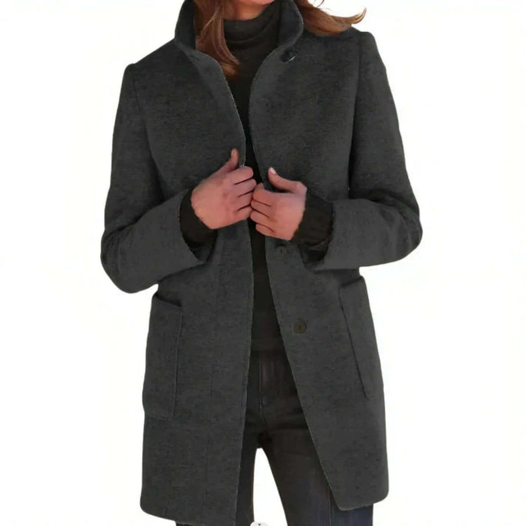 Men's Wool-Blend Longline Overcoat Tailored Mens Jacket