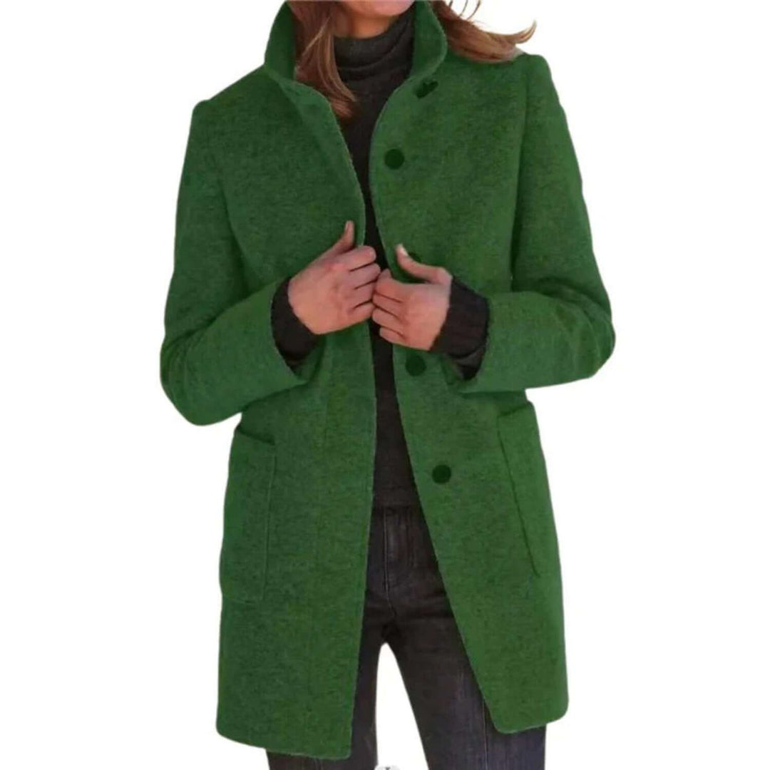 Men's Wool-Blend Longline Overcoat Tailored Mens Jacket