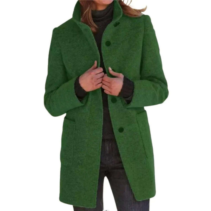 Men's Wool-Blend Longline Overcoat Tailored Mens Jacket