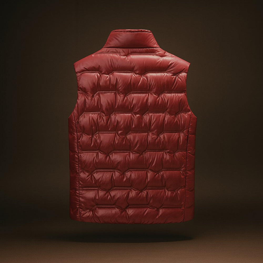 Mens Zip Hoodies Duck Down Quilted Insulated Gilet Vest