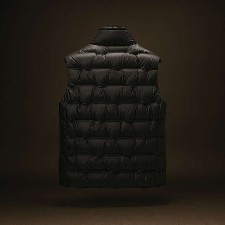 Mens Zip Hoodies Duck Down Quilted Insulated Gilet Vest