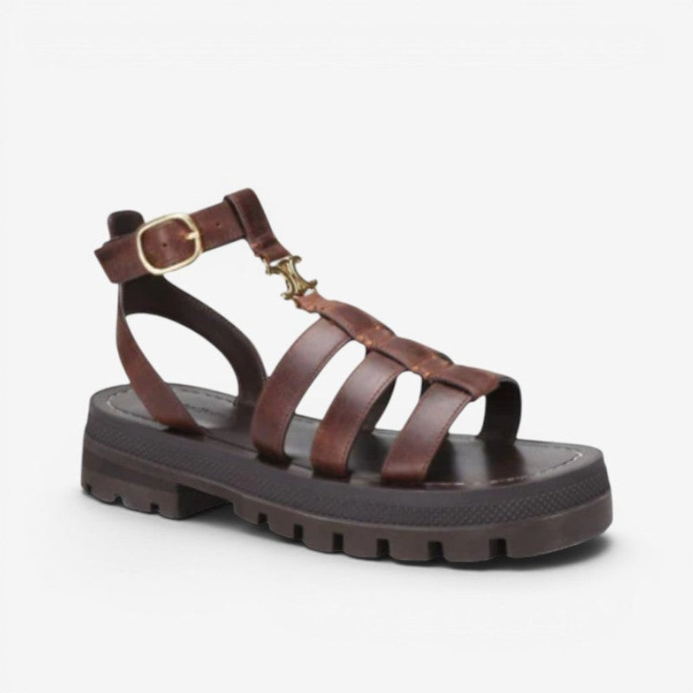 Women's Chunky-Sole Gladiator Buckle-Strap Sandals