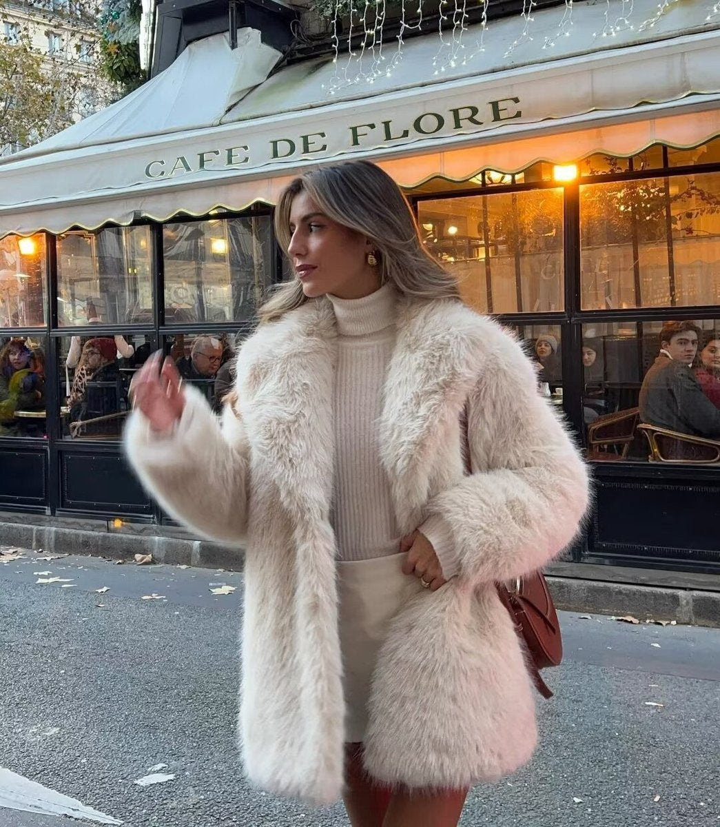 Women's Coat Oversized Faux Fur Teddy Winter Jacket