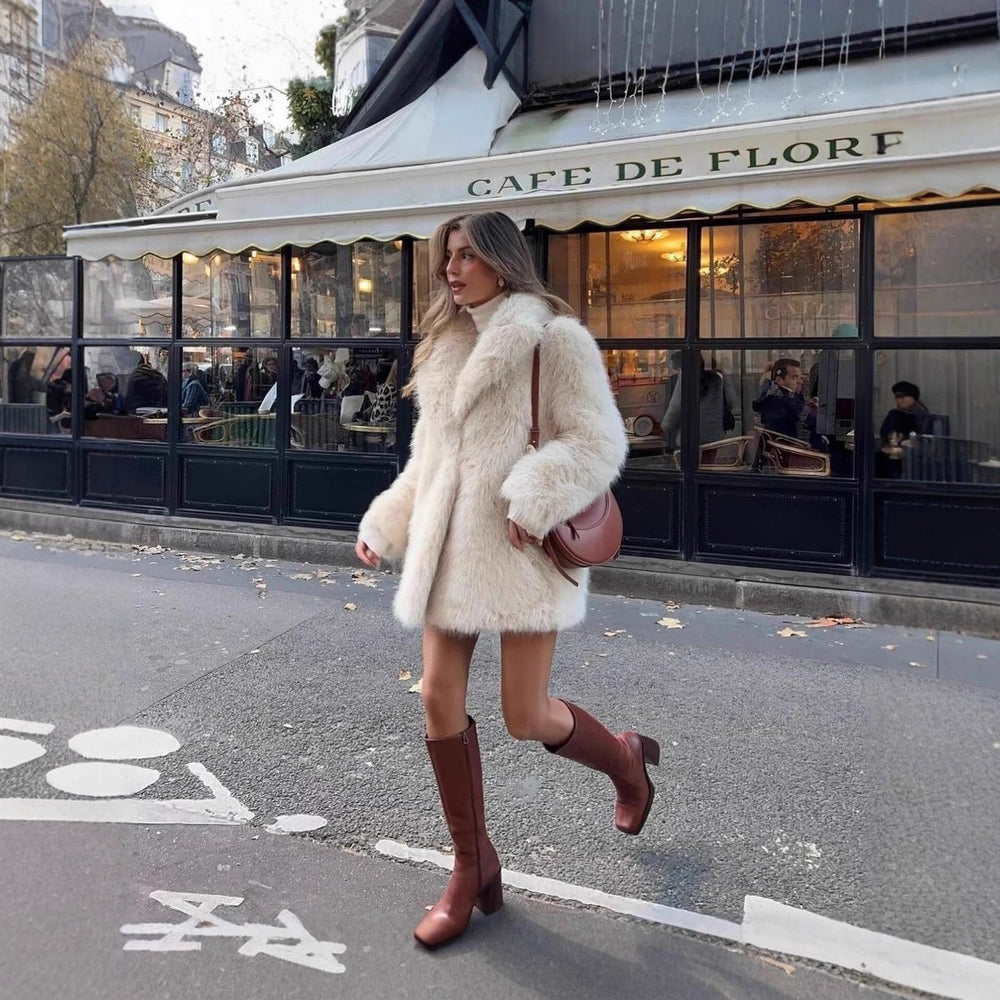 Women's Coat Oversized Faux Fur Teddy Winter Jacket