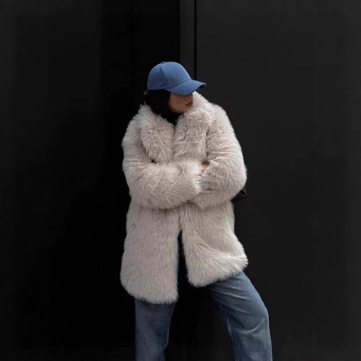Women's Coat Oversized Faux Fur Teddy Winter Jacket