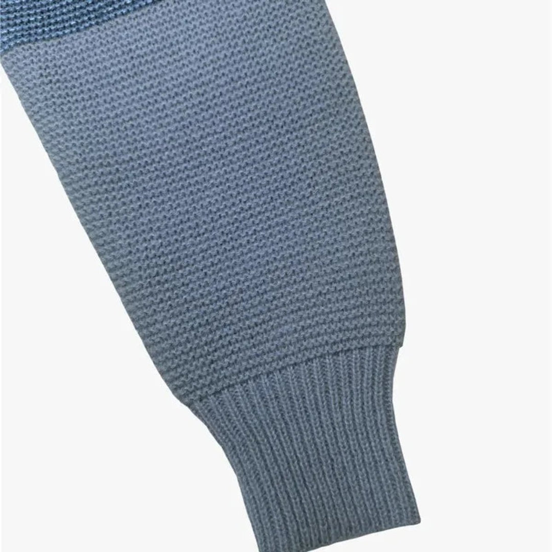Women's Colourblock Patchwork Knitted Jumper Relaxed Fit