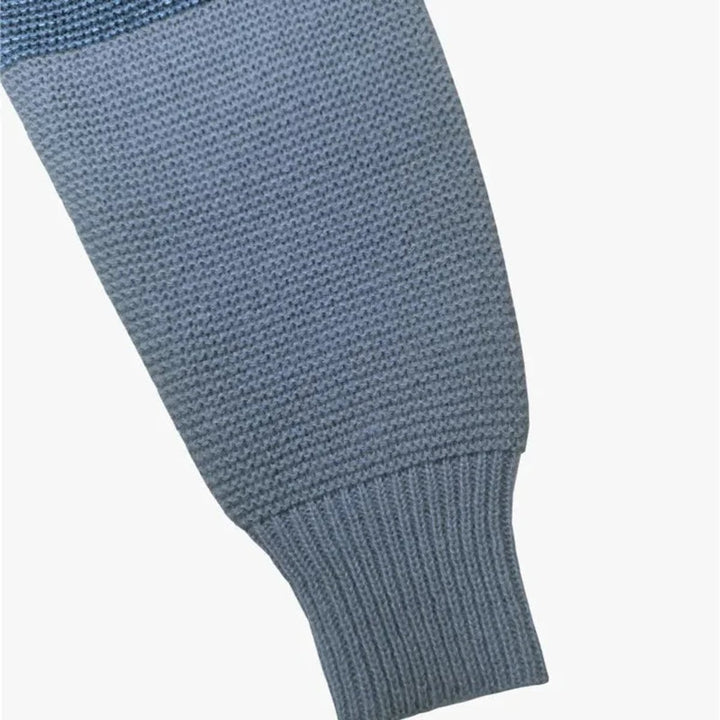 Women's Colourblock Patchwork Knitted Jumper Relaxed Fit
