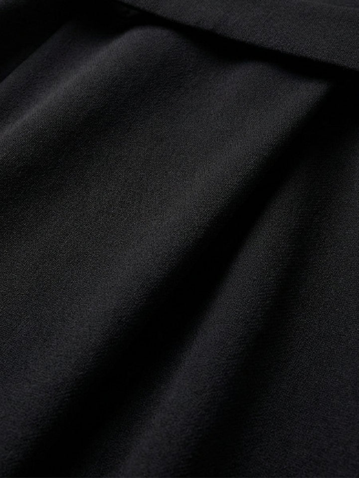 Women's Everyday Cape Sleeve Waist-Defined Asymmetric Midi Party Dress