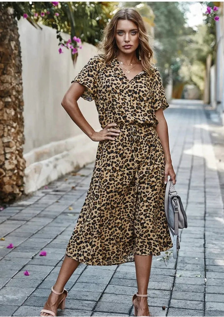 Women's Everyday Day Dress Polka Dot Midi Drawstring Waist