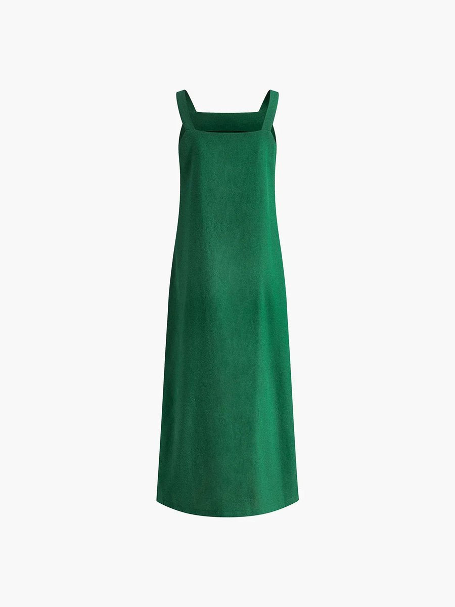Women's Everyday Day Dress Sleeveless Flared Midi Side Slit