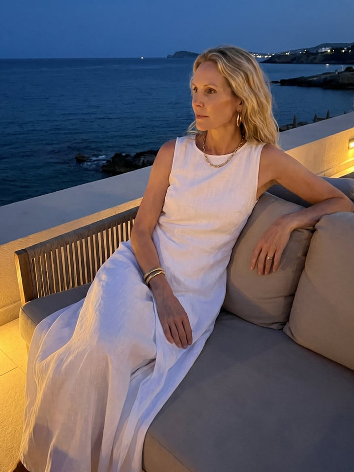 Women's Everyday Maxi Dress Asymmetric Layered Sleeveless
