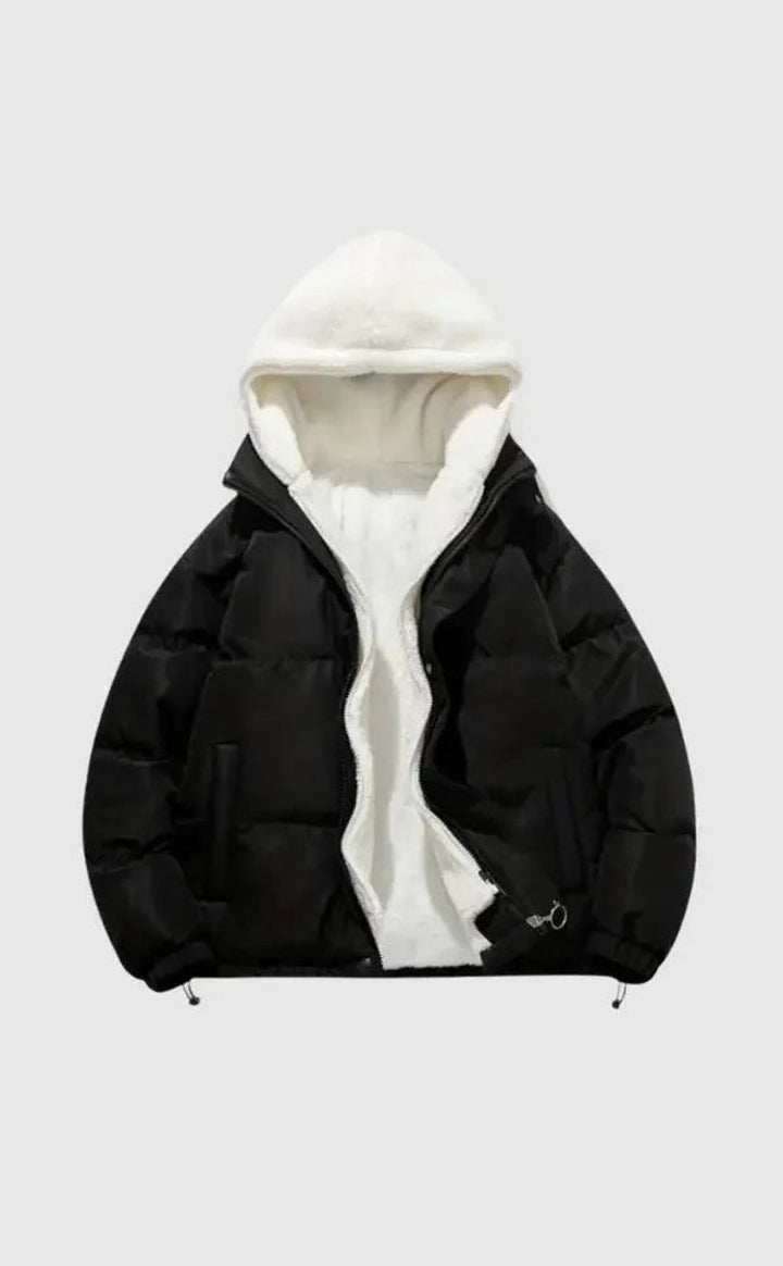 Women's Hooded Fleece-Lined Quilted Ladies Puffer Jacket Coat